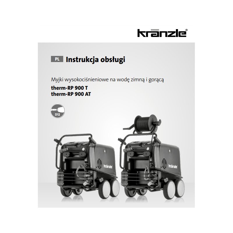 Instrukcja Obsługi Kranzle Therm RP 900