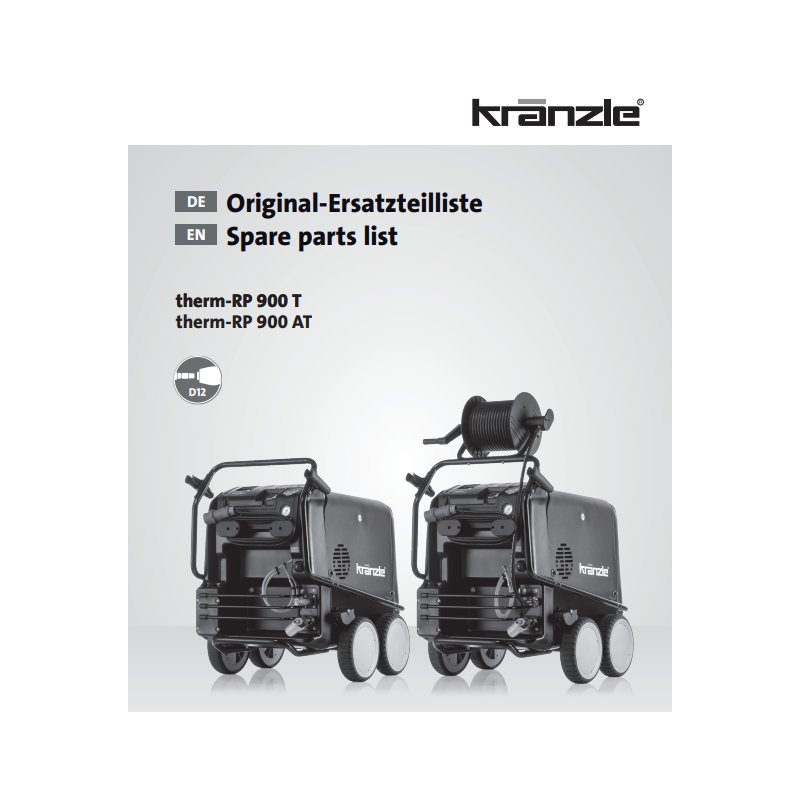 Części Kranzle Therm RP 900 – Oryginały i Zamienniki, Schematy