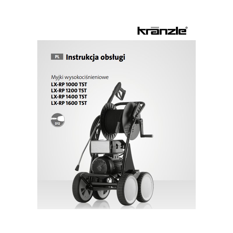 Instrukcja Obsługi Kranzle LX-RP – PDF, Dane Techniczne, Poradnik