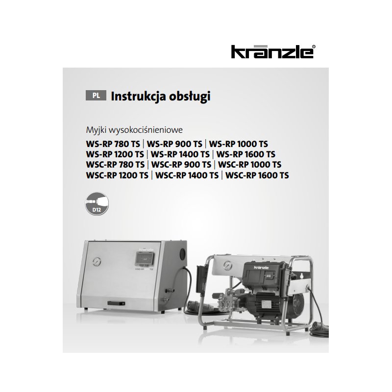Instrukcja Obsługi Kranzle WS/C-RP – PDF, Dane Techniczne, Poradnik
