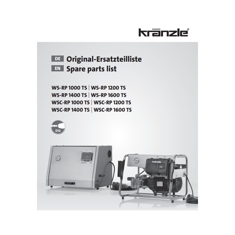 Części Kranzle WS/C-RP – Oryginały i Zamienniki, Schematy