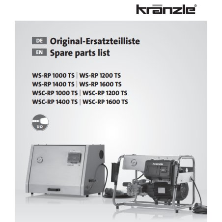 Części Kranzle WS/C-RP – Oryginały i Zamienniki, Schematy