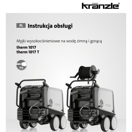 Instrukcja Obsługi Kranzle Therm 1017 – PDF, Dane Techniczne, Poradnik