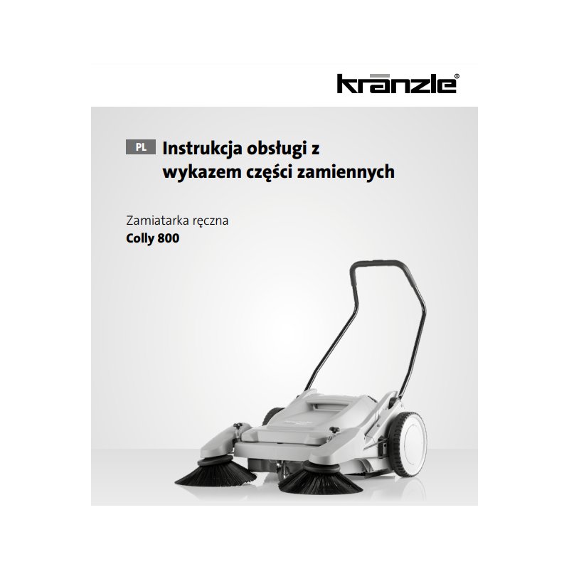 Instrukcja i Części Kranzle Colly 800 – Oryginały i Zamienniki, Schematy