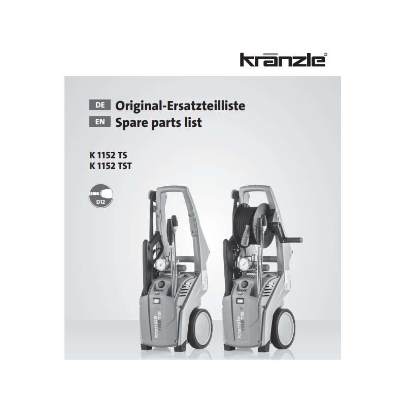 Części Kranzle 1152 – Oryginały i Zamienniki, Schematy