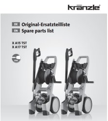 Części Kranzle X A15/17 TST – Oryginały i Zamienniki, Schematy