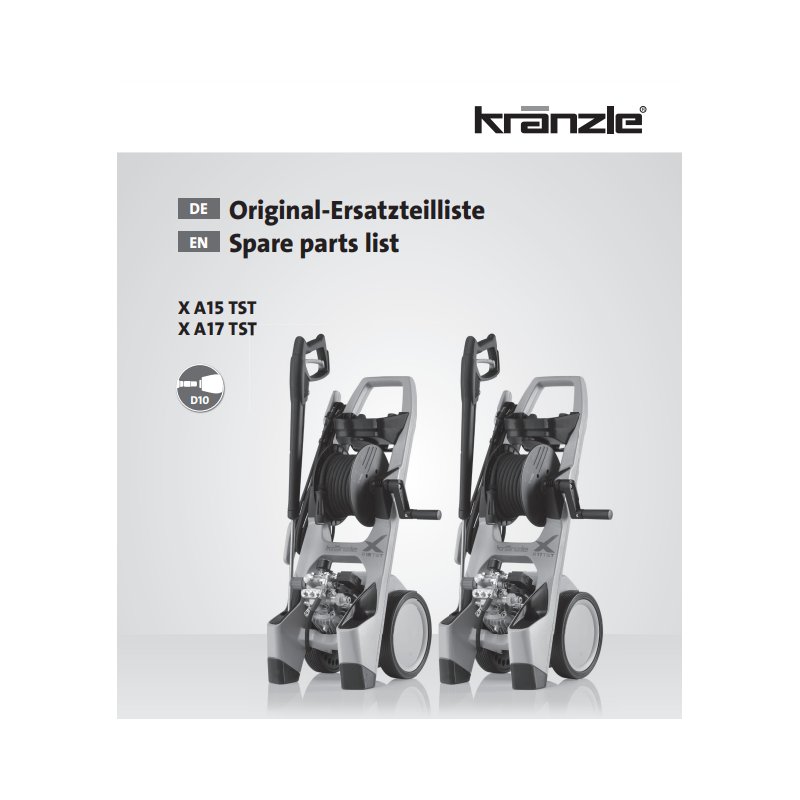 Części Kranzle X A15/17 TST – Oryginały i Zamienniki, Schematy