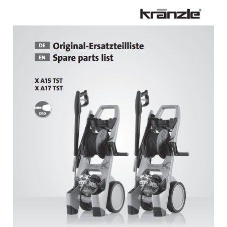 Części Kranzle X A15/17 TST – Oryginały i Zamienniki, Schematy